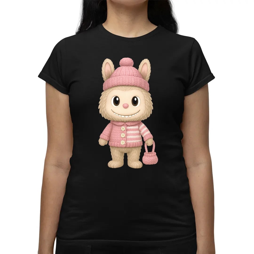 Laleczka Bubu w sweterku - damska koszulka na prezent