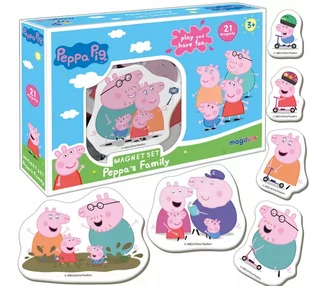 Zestaw Magnesów Świnka Peppa Rodzina ME 5031-04 - Zabawki kreatywne - miniaturka - grafika 1