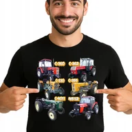 Koszulki męskie - KOSZULKA TRAKTOR DLA ROLNIKA Z TRAKTOREM C360 URSUS CIĄGNIK XXL 3531 CZARNA - miniaturka - grafika 1