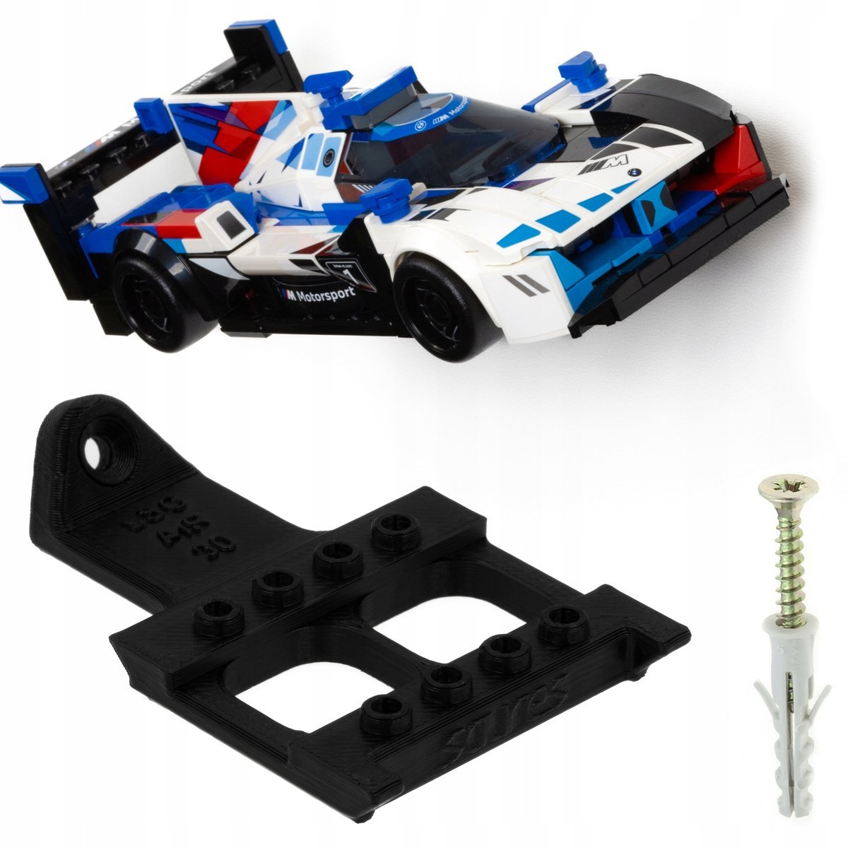 Speed Champions - Uchwyt na ścianę Organizer Półka na LEGO - Typ B3