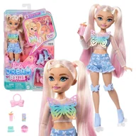 Lalki dla dziewczynek - Barbie Dream Besties Malibu Lalka Na Wrotkach + Akcesoria 4+ - miniaturka - grafika 1