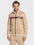 Bluzy męskie - Guess Bluza Korbin Z2BQ06 FL04Q Beżowy Regular Fit - miniaturka - grafika 1