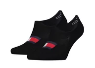 Skarpetki męskie - Tommy Hilfiger Skarpety 701223928 001 39-42 TH Men Footie 2P Flag - miniaturka - grafika 1