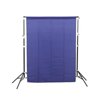Tła fotograficzne - Tło materiałowe Glareone Blue Screen Backdrop 1,5x2,1m - miniaturka - grafika 1