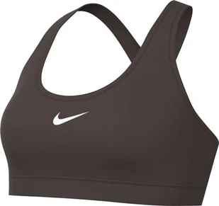 Nike Damski biustonosz W Nk Swsh LGT SPT, barokowy brązowy/biały, DX6817-237, XS - Biustonosze - miniaturka - grafika 1
