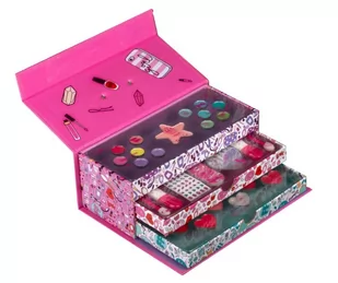 Create it! kuferek z kosmetykami do makijażu, 3-poziomy - Zabawy w naśladowanie dorosłych - miniaturka - grafika 1