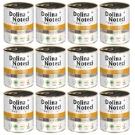 Mokra karma dla psów - Dolina Noteci Premium Adult bogata w kaczkę z dynią puszka 12x800 g - miniaturka - grafika 1