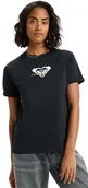 Koszulki i topy damskie - t-shirt damski ROXY VL OCEANREGULAR CORPO TRUE BLACK - miniaturka - grafika 1