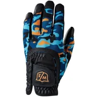 Golf - Wilson Staff Fit-All Junior One Size black/orange/camo rękawiczka golfowa - miniaturka - grafika 1
