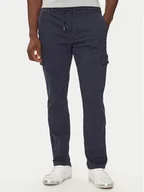 Spodnie męskie - Pepe Jeans Spodnie materiałowe PM211725 Niebieski Slim Fit - miniaturka - grafika 1