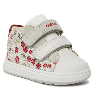 Buty dla dziewczynek - Sneakersy Geox B Biglia Girl B044CC 00722 C0050 White/Red - grafika 1