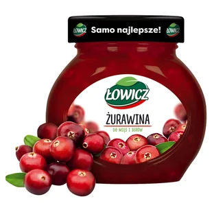 Łowicz ŻURAWINA DO MIĘS/SERA 230 G - Owoce w puszkach i słoikach - miniaturka - grafika 1
