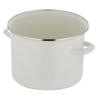 Garnki - Garnek FLORINA Prosty Gładki 18 cm Kremowy - miniaturka - grafika 1