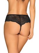 Bielizna erotyczna męska - Obsessive Pearlove Panties Black XS/S - miniaturka - grafika 1