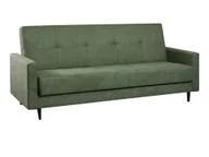 Sofy i kanapy - Kondela Sofa rozkładana ze schowkiem Valdo - zielona/czarna - miniaturka - grafika 1