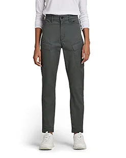 G-STAR RAW Damskie spodnie typu G z wysokim stanem Cargo Skinny, Szary (grafit C105-996), 28W x 32L - Spodnie damskie - miniaturka - grafika 1