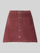 Spódnice - Spódnica mini o rozkloszowanym kroju z mieszanki bawełny model ‘AMAZING’ - miniaturka - grafika 1