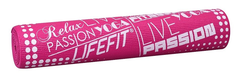 Mata LIFEFIT Slimfit Plus 173x61x0,6cm Różowa