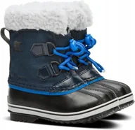 Śniegowce damskie - SOREL ŚNIEGOWCE ZIMOWE GRANATOWE Z OCIEPLENIEM I REGULACJĄ 26 6AA - miniaturka - grafika 1