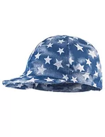 Czapki damskie - maximo Dziewczęca czapka z daszkiem, czapka dżinsowa, Niebieski (dżinsowy melanż/srebrne gwiazdki 40), 51 cm - miniaturka - grafika 1
