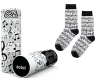 Skarpetki męskie - Skarpetki Bawełniane Z Nutami - miniaturka - grafika 1