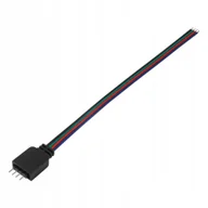 Akcesoria do oświetlenia - Złączka taśmy Led 10mm kabel sterownik 4-pin męska - miniaturka - grafika 1