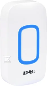 Przycisk bezbateryjny do dzwonka DANCE II BIAŁY TYP: ST-420WP - Dzwonki i gongi - miniaturka - grafika 1