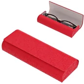 Akcesoria do okularów - Etui okularowe na magnes ET-124A Czerwone mieniące - miniaturka - grafika 1