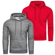 Bluzy męskie - Zestaw bluz z kapturem 2-pak Recea - XXL - miniaturka - grafika 1