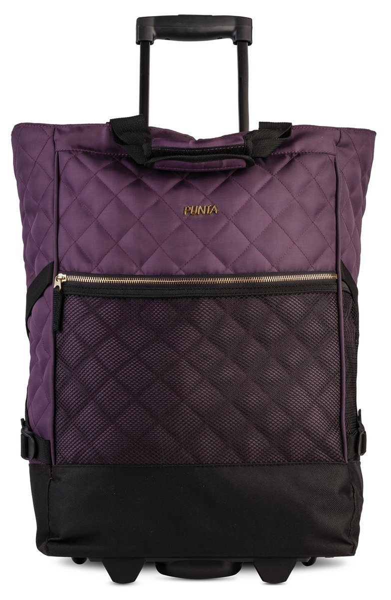 Wózek na zakupy damski fioletowy