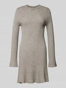 Sukienki - Sukienka rozkloszowana z dzianiny z mieszanki wiskozy model ‘MICHELLA’ - miniaturka - grafika 1