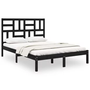 Lumarko Rama łóżka, czarna, lite drewno, 120x200 cm - Łóżka - miniaturka - grafika 1