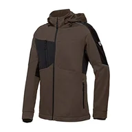Kurtki męskie - BP 1830-992-4832-4XLn męska kurtka softshellowa, stójka, zamek błyskawiczny z przodu, 240,00 g/m², 100% poliester, brązowy/czarny, 4XL - miniaturka - grafika 1