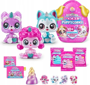 Rainbocorns Zestaw Figurek Pocket Puppycorns Figurki Pieski Szczeniaczki - Maskotki i pluszaki - miniaturka - grafika 1