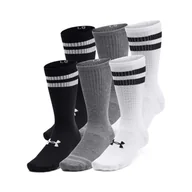 Skarpetki damskie - Skarpetki Under Armour Essential 6pk Crew White / White / Black M - miniaturka - grafika 1
