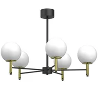 Lampy sufitowe - Klasyczna lampa wisząca z białymi kulami LX 1654 z serii AWINION - miniaturka - grafika 1
