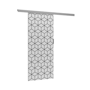 Drzwi Przesuwne Luca Heksagon Naścienne Biel - Drzwi wewnętrzne - miniaturka - grafika 3