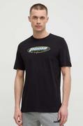 Koszulki męskie - Puma t-shirt bawełniany męski kolor czarny z nadrukiem - miniaturka - grafika 1