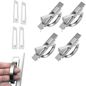 Zawiasy, okucia i inne akcesoria - sztuki obrotowych o 180° wpuszczanych uchwytów do drzwi, ukrytych uchwytów tatami, ukrytych uchwytów ze stopu cynku do szuflad, szafek, toaletek itp. - miniaturka - grafika 1