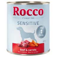 Mokra karma dla psów - 6x800g Rocco Sensitive, wołowina z marchewką, karma mokra dla psa - miniaturka - grafika 1