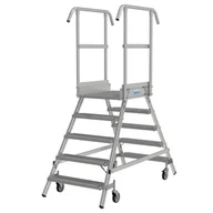 Rusztowania - KRAUSE Pomost jezdny 2x5 stopni z dwustronnym wejściem i stopniami o klasie poślizgu R13 - miniaturka - grafika 1