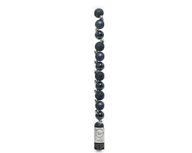 Bombki - Małe Bombki Na Choinkę 3Cm Plastikowe Ozdobne X14 Granatowe - miniaturka - grafika 1