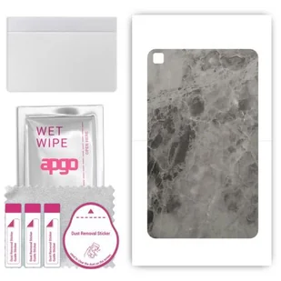 folia naklejka skórka strukturalna na TYŁ do Samsung Galaxy Tab S6 WiFi SM-P613 - Marmur Czarny - apgo SKINS - Akcesoria do tabletów i e-booków - miniaturka - grafika 1