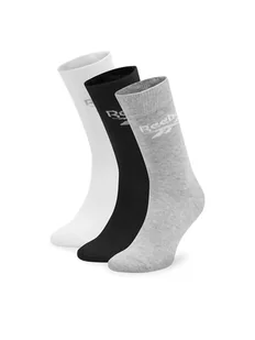 Reebok Zestaw 3 par wysokich skarpet unisex R0367-SS24 (3-pack) Kolorowy - Skarpetki damskie - miniaturka - grafika 1