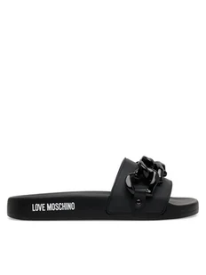 LOVE MOSCHINO Klapki JA28132G1MI17000 Czarny - Klapki i japonki damskie - miniaturka - grafika 1