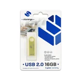 Pendrive - Storange pamięć 16 GB Slim USB 2.0 gold - miniaturka - grafika 1
