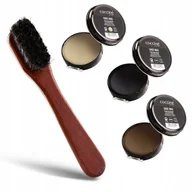 Środki do obuwia i ubrań - Zestaw do Pielęgnacji Butów Pasta do Obuwia Czarna Brązowa Bezbarwna Mazak - miniaturka - grafika 1