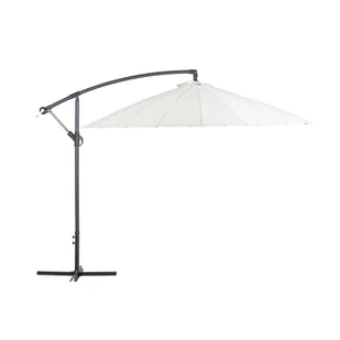 Beliani Parasol ogrodowy beżowy - o 258 cm - na wysięgniku - CALABRIA - Parasole ogrodowe - miniaturka - grafika 1