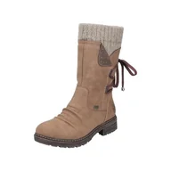 Botki damskie - Rieker Damskie botki Z4773, damskie botki, brązowy, 36 EU - miniaturka - grafika 1