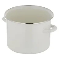 Garnki - Garnek FLORINA Prosty Gładki 20 cm Kremowy - miniaturka - grafika 1